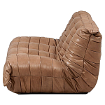 Дизайнерский кожаный диван коричневый без подлокотников Aveline Leather Sofa варинант исполнения - 3 | Loft Concept в Уфе