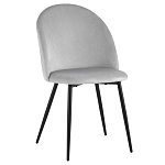 Мягкий стул в сером велюре Miruna Chair варинант исполнения - 1 | Loft Concept в Уфе