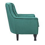 Кресло с мягкой обивкой из велюра на 4-х ножках из массива березы Scarlett Armchair green варинант исполнения - 2 | Loft Concept в Уфе