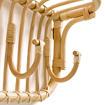 Настенная вешалка из ротанга с полкой Willa Wall Shelf Hanger варинант исполнения - 3 | Loft Concept в Уфе