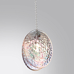 Подвесной светильник с круглым плафоном из рельефного стекла Disc Light варинант исполнения - 3 | Loft Concept в Уфе