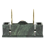 Настольный письменный набор из змеевика с подставкой под календарь Successful Leader варинант исполнения - 3 | Loft Concept в Уфе