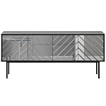 Длинная тумба с зеркальным декором Serena варинант исполнения - 12 | Loft Concept в Уфе