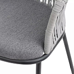 Стул барный с декоративным плетением на спинке и подлокотниках Chair Weave варинант исполнения - 7 | Loft Concept в Уфе