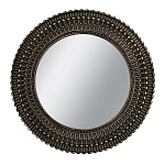 Зеркало круглое с текстурированным дизайном рамы Helios варинант исполнения - 1 | Loft Concept в Уфе