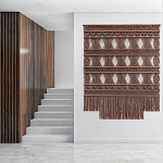 Панно Макраме коричневый цвет  варинант исполнения - 1 | Loft Concept в Уфе