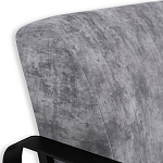 Кресло серый велюр с жесткими подлокотниками на полозьях Ashton варинант исполнения - 5 | Loft Concept в Уфе