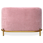 Банкетка овальная пыльно-розовый велюр на 4-х металлических ножках золотого цвета SANJAY варинант исполнения - 2 | Loft Concept в Уфе