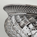 Потолочный светильник с чашеобразным плафоном из толстого волнообразного стекла и широким узорчатым основанием Hinkley варинант исполнения - 6 | Loft Concept в Уфе