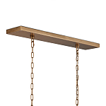 Люстра прямоугольная с каркасом золотого цвета Soft Glow Lamps варинант исполнения - 5 | Loft Concept в Уфе