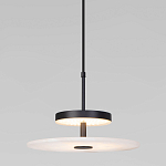 Светодиодный подвесной светильник черный с мраморным рассеивателем варинант исполнения - 2 | Loft Concept в Уфе