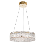 Люстра подвесная круглая из прозрачного хрусталя с золотым корпусом Selfsufficient варинант исполнения - 3 | Loft Concept в Уфе