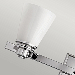Бра для ванных комнат с белыми стеклянными конусными плафонами Hinkley варинант исполнения - 3 | Loft Concept в Уфе
