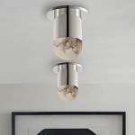 Потолочный светильник светодиодный с плафоном из натурального камня Purgatory варинант исполнения - 4 | Loft Concept в Уфе