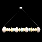 Подвесной светильник светодиодный горизонтальный в виде ожерелья из пастельных сфер Pastel Lunaria Horizon  варинант исполнения - 1 | Loft Concept в Уфе