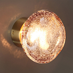 Бра с круглым плафоном из прозрачного стекла с пузырьками воздуха Effervia  варинант исполнения - 5 | Loft Concept в Уфе