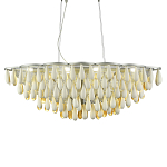 Люстра с подвесками в форме капель на серебристом каркасе Raindrop варинант исполнения - 2 | Loft Concept в Уфе