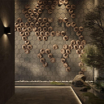 Гипсовая 3D панель с принтографией PM-41 варинант исполнения - 3 | Loft Concept в Уфе