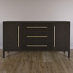 Буфет Primo с тремя ящиками и двумя фасадами Темный орех варинант исполнения - 1 | Loft Concept в Уфе