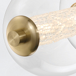 Подвесной светильник линейный с прозрачными стеклянными шарами разного диаметра Eurofase варинант исполнения - 14 | Loft Concept в Уфе