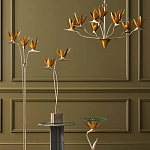 Торшер с 3-мя плафонами в виде цветов Golden Bird of Paradise варинант исполнения - 4 | Loft Concept в Уфе
