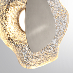 Бра с рельефным волнообразным стеклянным плафоном и вставкой из мрамора Liquid Stone варинант исполнения - 10 | Loft Concept в Уфе