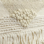 Панно из шерсти и хлопка с узором Beige Calista Serene варинант исполнения - 3 | Loft Concept в Уфе