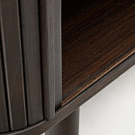 Буфет тёмно-коричневого цвета из ясеневого шпона с 2-мя раздвижными дверями Toinette варинант исполнения - 4 | Loft Concept в Уфе