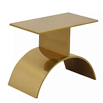 Дизайнерский журнальный стол золотой на полукруглом основании Wecaben варинант исполнения - 1 | Loft Concept в Уфе