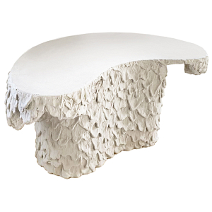 Кофейный стол природной формы Pollux White Coffee Table