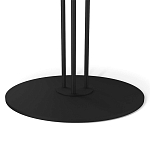 Стол журнальный круглый с бежевой столешницей из стекла Beige Marble варинант исполнения - 4 | Loft Concept в Уфе