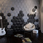 Гипсовая 3D панель с принтографией PM-30 варинант исполнения - 7 | Loft Concept в Уфе