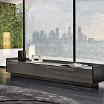 Дизайнерский комод серый с глянцевым фасадом Darren варинант исполнения - 2 | Loft Concept в Уфе