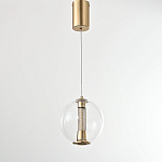 Подвесной светильник с плафоном в форме шара Inner Gleam Orb gold варинант исполнения - 5 | Loft Concept в Уфе