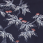 Обои ручная роспись Silk Tree Special Colourway on Empire Blue dyed silk варинант исполнения - 2 | Loft Concept в Уфе