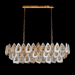 Люстра овальная с многослойными белыми и прозрачными подвесками Character Chandelier варинант исполнения - 3 | Loft Concept в Уфе