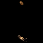 Подвесной светильник с прозрачной стеклянной птичкой Serip Voa варинант исполнения - 5 | Loft Concept в Уфе