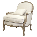 Кресло Ava Classical Armchair beige flax варинант исполнения - 3 | Loft Concept в Уфе