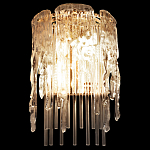 Бра с эффектом стекающего стекла и прозрачными трубками Textured Glass варинант исполнения - 3 | Loft Concept в Уфе