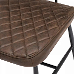 Стул с темно-коричневой обивкой из экокожи Benderson варинант исполнения - 7 | Loft Concept в Уфе