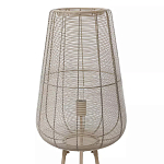 Торшер с плетеным металлическим плафоном Wicker Iron Lamp варинант исполнения - 1 | Loft Concept в Уфе