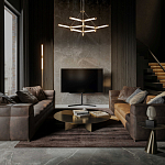 Люстра с геометрической конструкцией из вытянутых цилиндрических плафонов Hex Scaffold  варинант исполнения - 13 | Loft Concept в Уфе