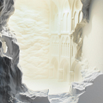 Встраиваемый в стену гипсовый светильник под покраску с эффектом разрушенной стены Antiquity Athena варинант исполнения - 7 | Loft Concept в Уфе