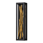 Бра в прямоугольной черной рамке с декором в виде ветвей в золотой отделке Hinkley варинант исполнения - 1 | Loft Concept в Уфе