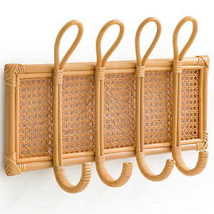 Настенная вешалка из ротанга Wila Wall Hanger M
