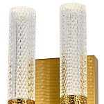 Бра с двумя плафонами латунь Dew Drops Tube Duo Brass Wall Lamp варинант исполнения - 2 | Loft Concept в Уфе