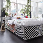 Дизайнерская кровать с системой хранения варинант исполнения - 1 | Loft Concept в Уфе