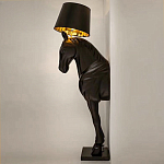 Horse Statue Floor Lamp Большой светильник Черная Лошадь варинант исполнения - 3 | Loft Concept в Уфе