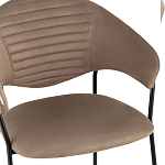 Коричневый стул с обивкой из искусственной замши Alexis варинант исполнения - 6 | Loft Concept в Уфе