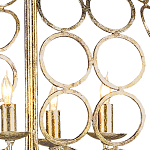 Люстра в форме шара с рядами из колец Million Rings варинант исполнения - 1 | Loft Concept в Уфе